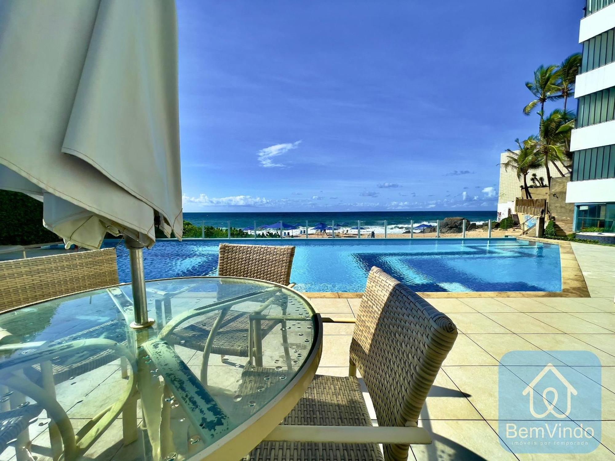Apartamento Completo Com Vista Mar E Pe Na Areia Salvador Bagian luar foto
