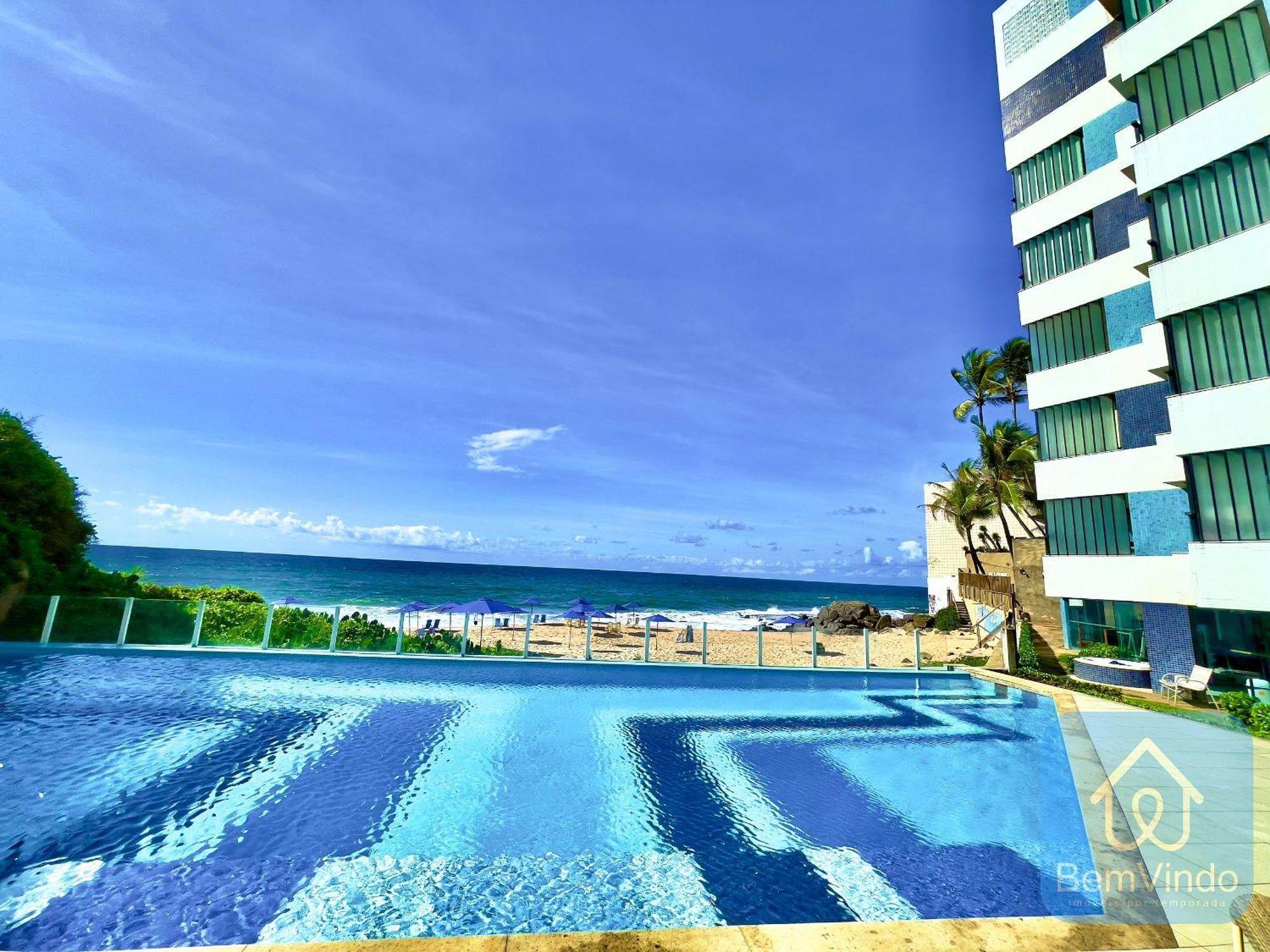 Apartamento Completo Com Vista Mar E Pe Na Areia Salvador Bagian luar foto